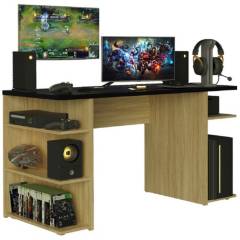 MADESA - Mueble escritorio gamer madesa moderno 136cm