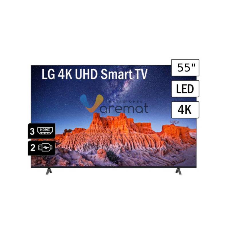 LG - Televisor Smart UHD 4K 55 55UQ801C - Negro
