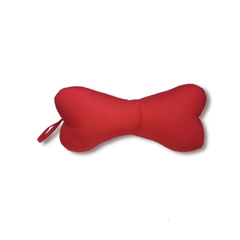 Cojin Cervical de Terciopelo para Viaje Color Rojo GENERICO