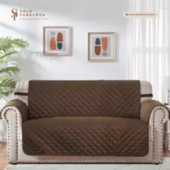 SALA FABULOSA - Protector de mueble semi impermeable 3-2-1 asientos Sala fabulosa-Chocolate