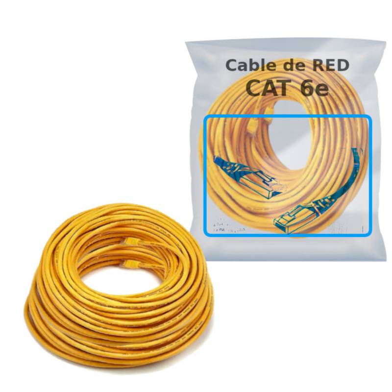 GENERICO Cable De Red Ethernet Cat6e 20 Metros a rj45