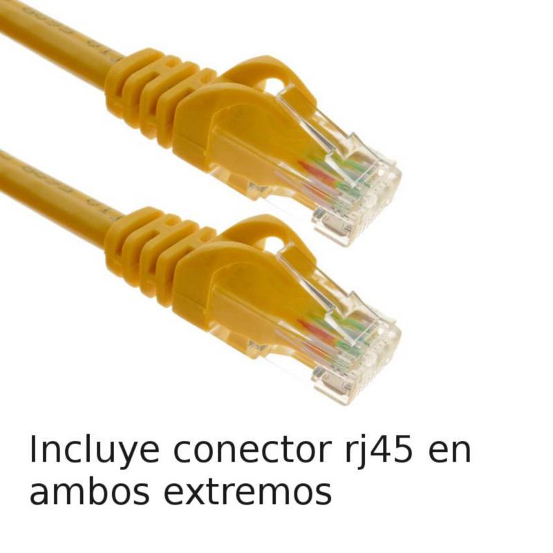 Cable Internet Rj45 Lan Red Cat 6e Ethernet De 20 Metros