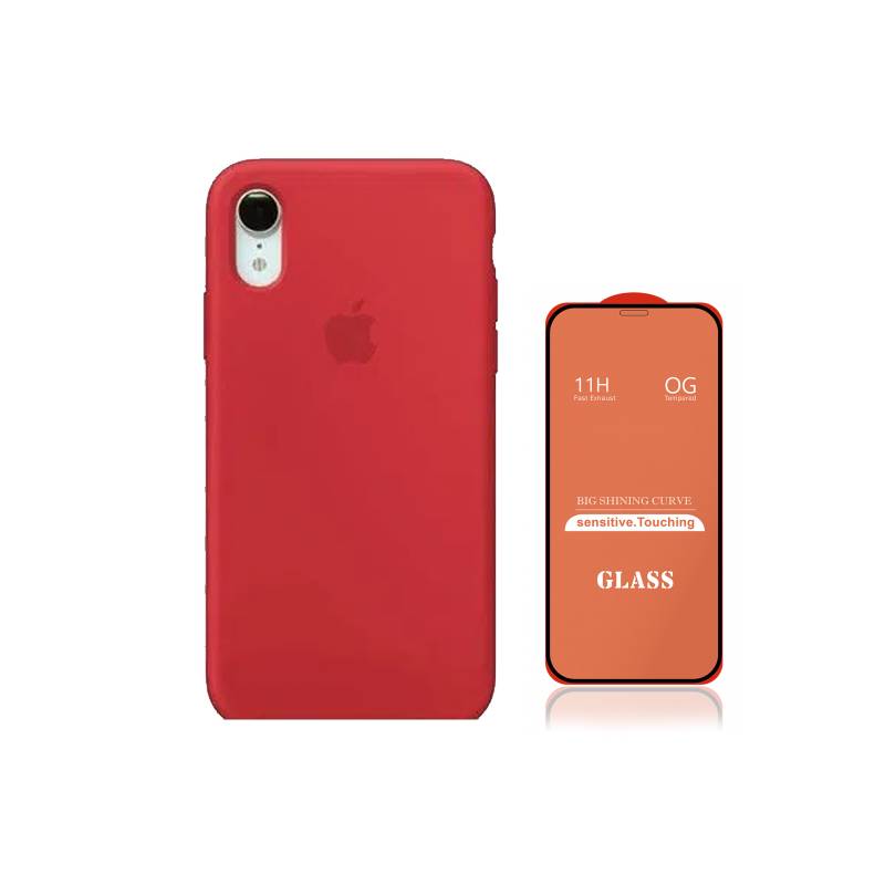 Case Carcasa Silicona para iPhone XR Rojo