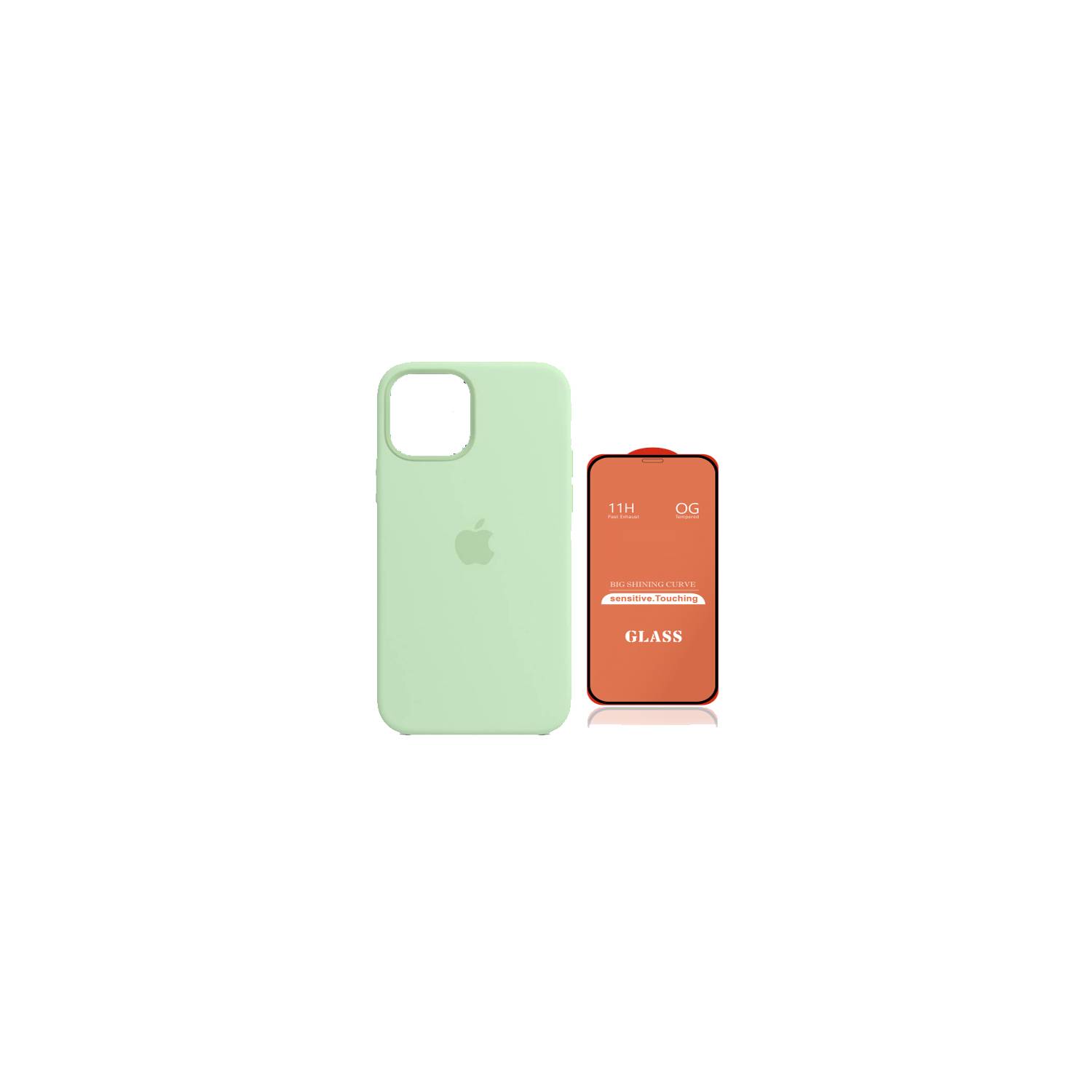 Carcasa Silicona Soft para iPhone 14 Pro Verde Menta