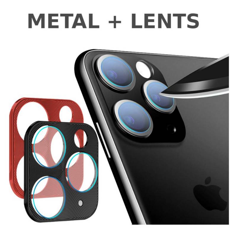 Protector 2 Lentes Brillante Aluminio iPhone 11 / 12 Mini