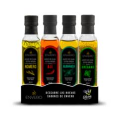 OLIVAM - Aceite de oliva extra virgen saborizado botellas 200ml