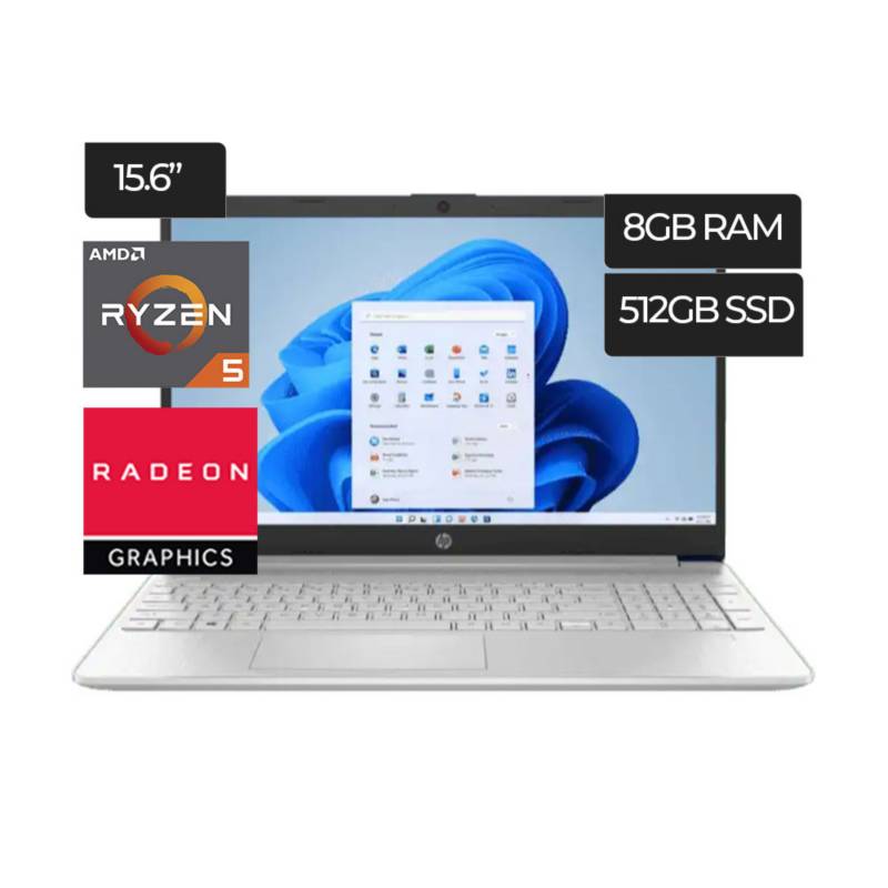 Laptop Hp 15 Ef2519la Amd Ryzen 5 8gb 512gb Windows 11 Hp 0803