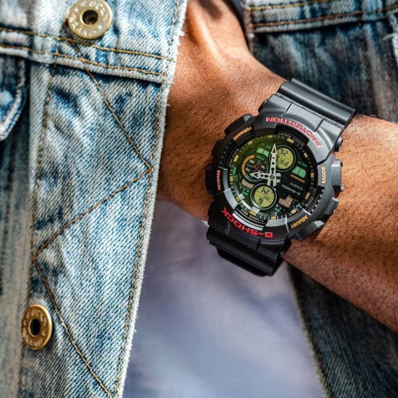 Reloj Casio G-Shock GA900-2A para Hombre Digital Analógico Luz LED Acuático  Azul Negro