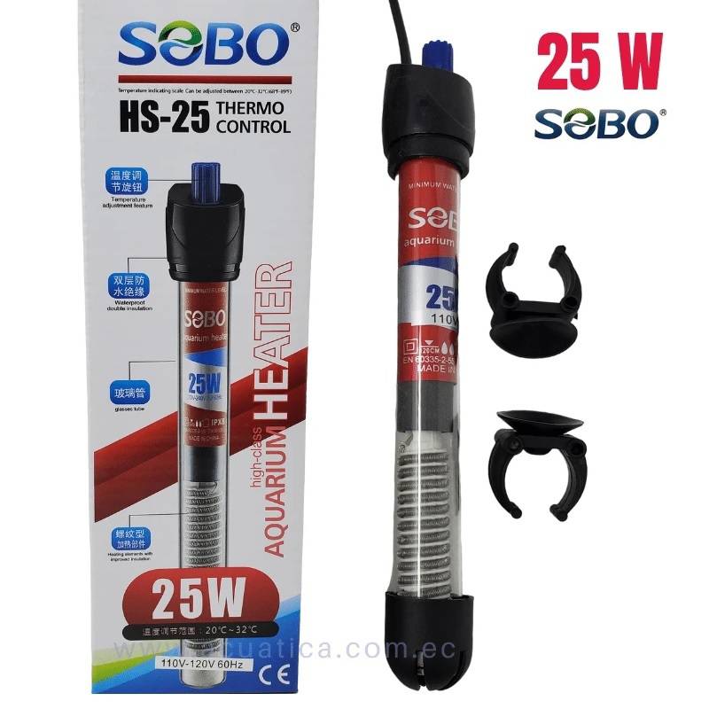 Calentador termostato para acuario HS-25 SOBO