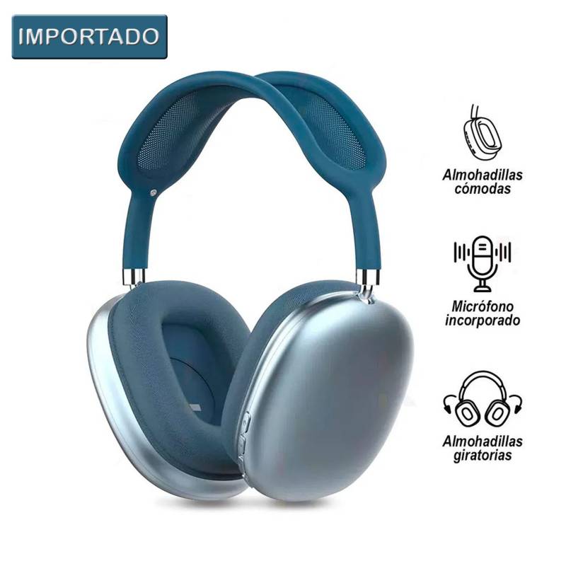 GENERICO - Audifonos Bluetooth Inalámbrico P9 Plus Genérico Azul