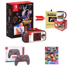 Nintendo Switch Edicion Scarlet Violet - Estuche - juego - Mando Super mario - Regalo