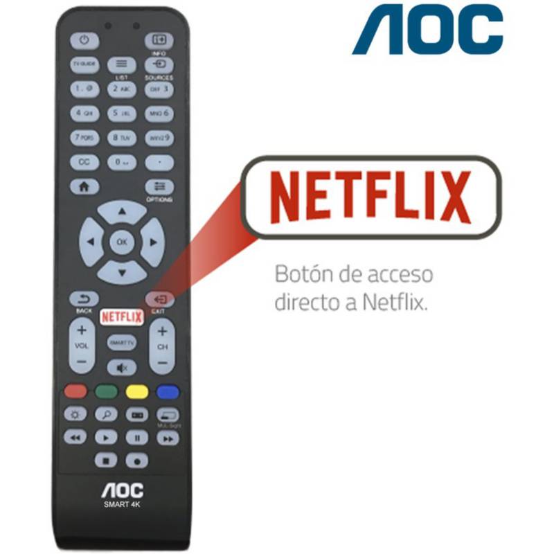 Control Remoto Para Aoc Smart Tv Generico 6276