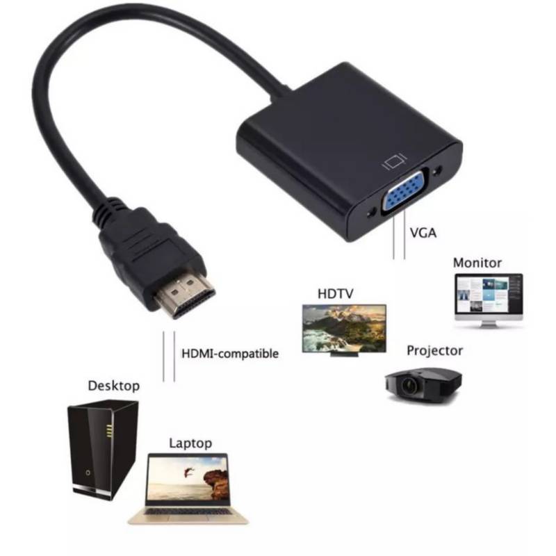 Comprar Para monitor HDTV de PC, cables HDMI a VGA Adaptador de