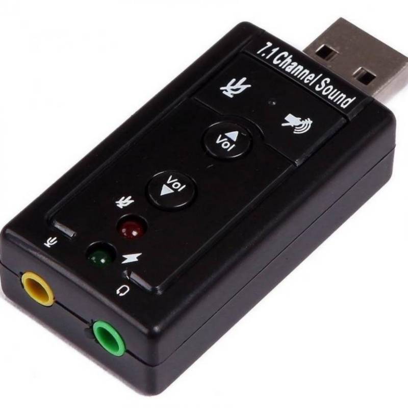 Tarjeta Sonido 7.1 USB Audio 3D Microfono Externo | Oechsle