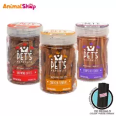 PETS REPUBLIC - Snack Para Mascota Cerdo 104Gr Brownie 133Gr Chicken 88Gr