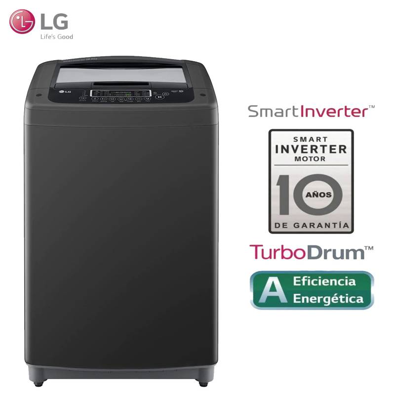 LG 9kg Lavadora Carga Superior, Smart Inverter, Smart Motion