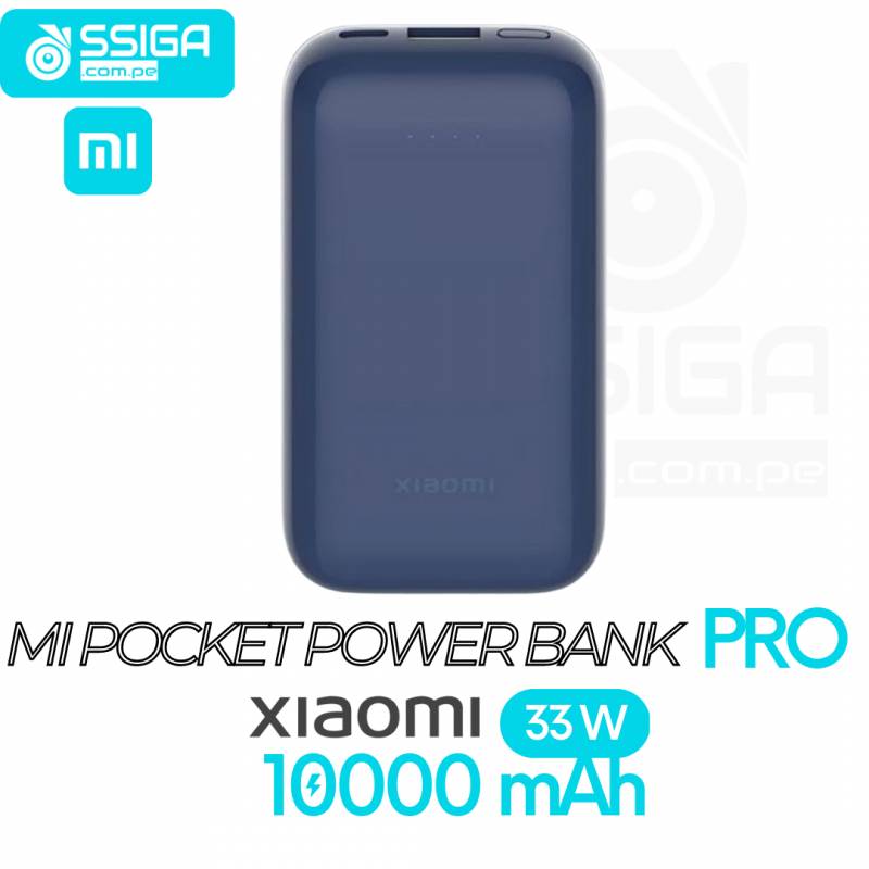 XIAOMI POWER BANK 10000 MAH 33 W CARGA RAPIDA - AZUL