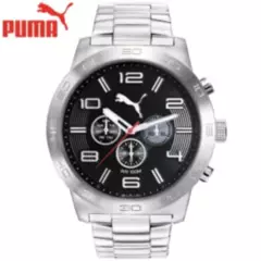 PUMA - Reloj Puma Definition PU104221003 Acero Inoxidable Plateado Negro
