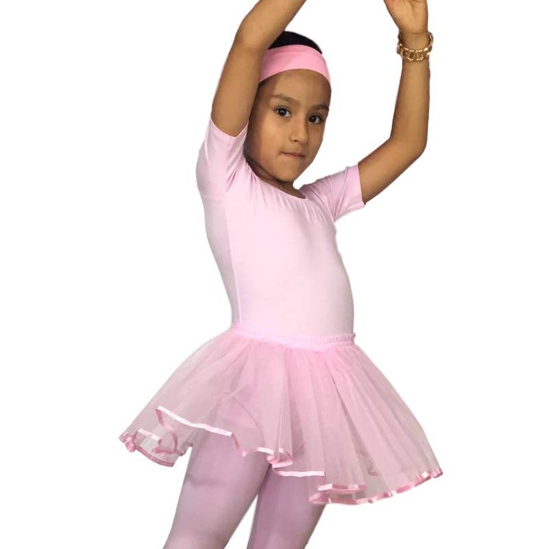 Falda ballet magaly rosa niña