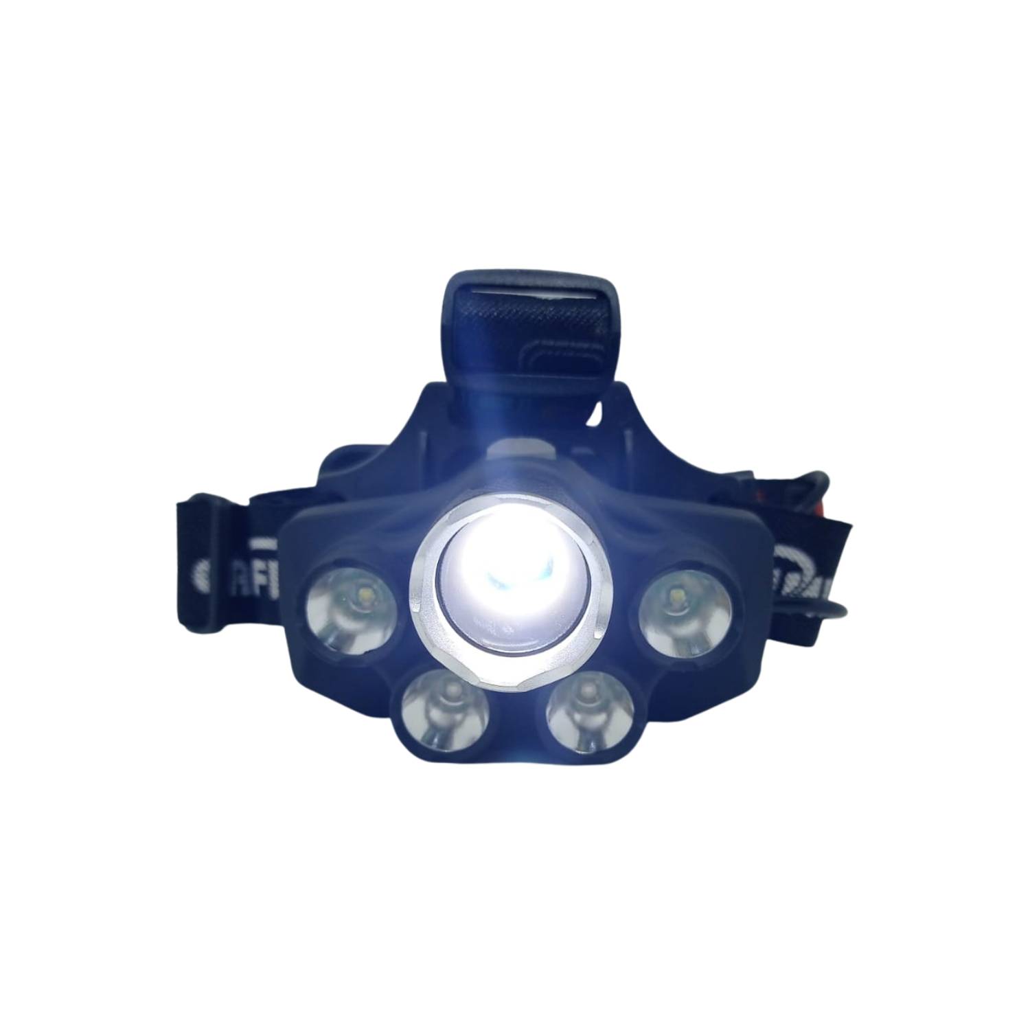 Linterna Frontal 5 Leds Recargable Multifuncional Luz Azul 7627C-5 CAFINI