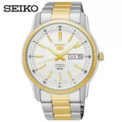 SEIKO - Reloj Seiko 5 SNKP14 Automático Acero Inoxidable Plateado Dorado