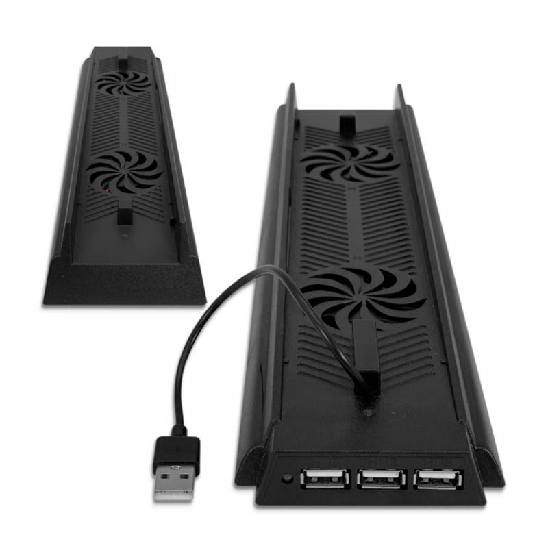 Soporte Vertical 4 PS4(Standard) + Cooler y 3 Puertos USB OEM