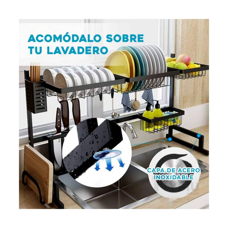 Escurridor E Organizador De Platos Para Cocina GENERICO