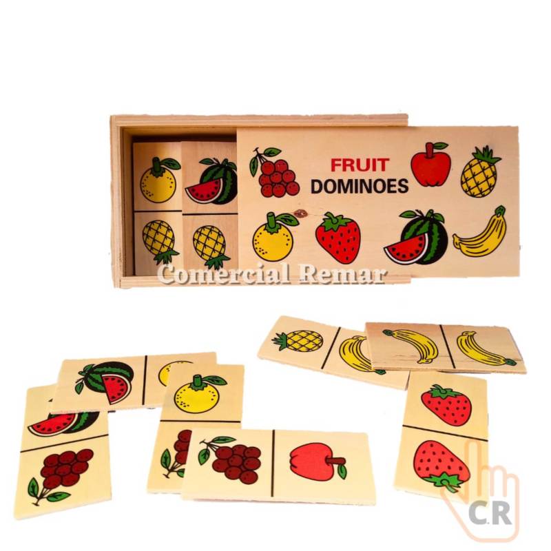 Domino infantil madera de Frutas – Crearte JK