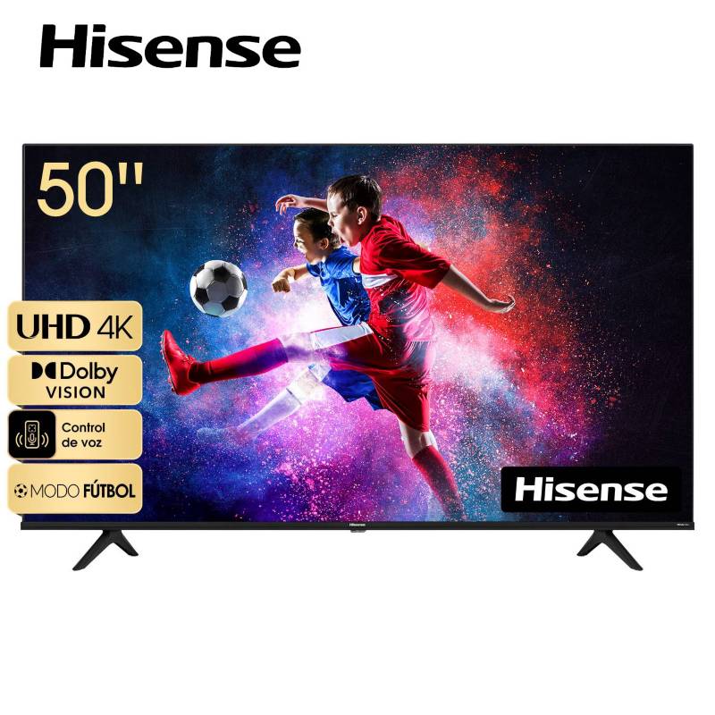 HISENSE - Televisor Hisense 50 SMART TV VIDA UHD 4K 50A6H