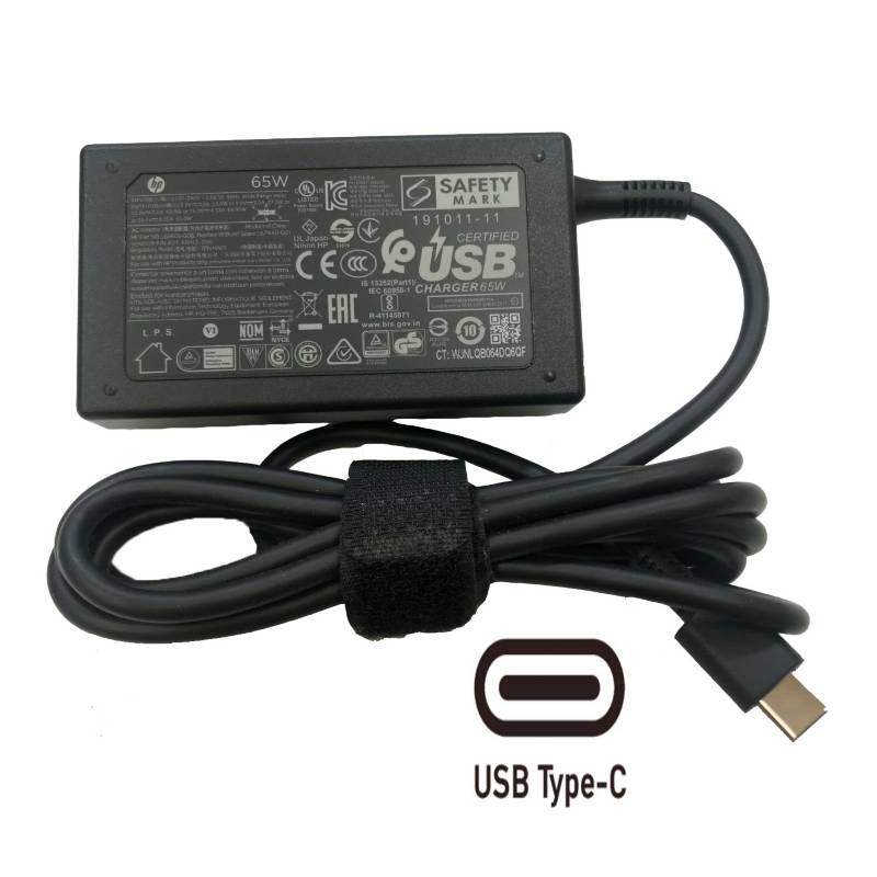 Cargador Hp punta Tipo USB-C 65w Original HP