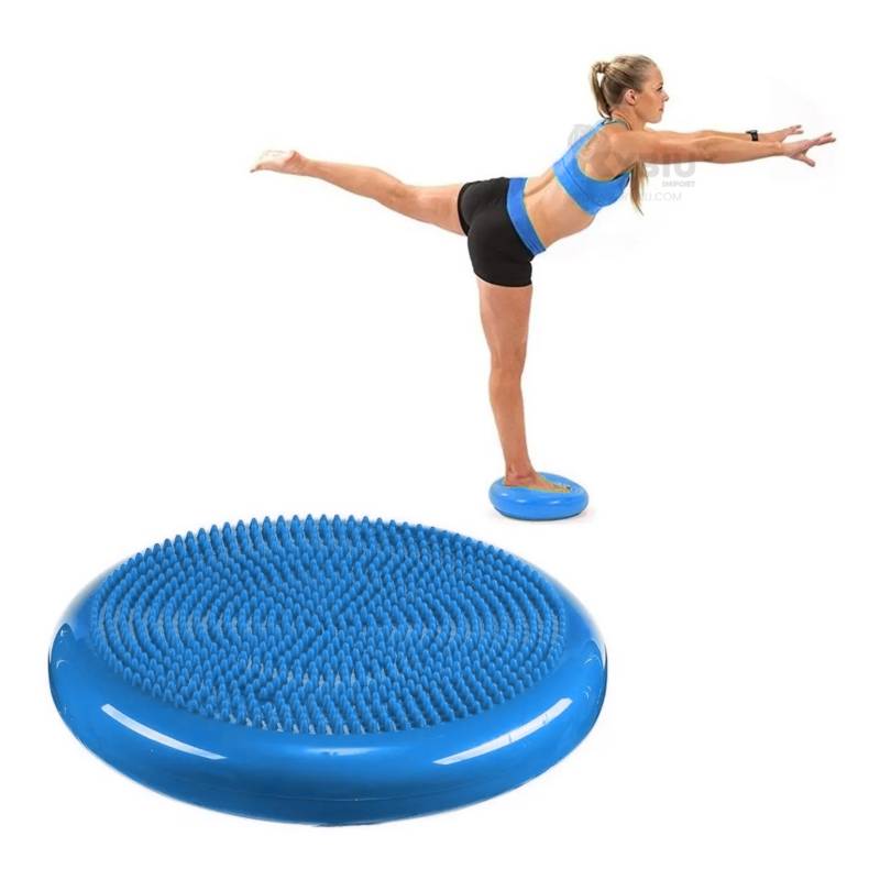 Creo que estoy enfermo Haz lo mejor que pueda Acostumbrar Disco Balance Yoga Pilates Equilibrio con Inflador Azul GENERICO |  falabella.com