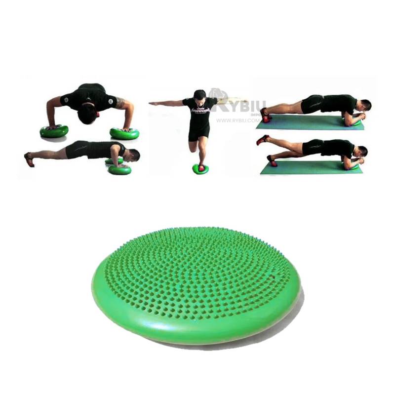 Disco Balance Yoga Pilates Equilibrio con Inflador Verde GENERICO