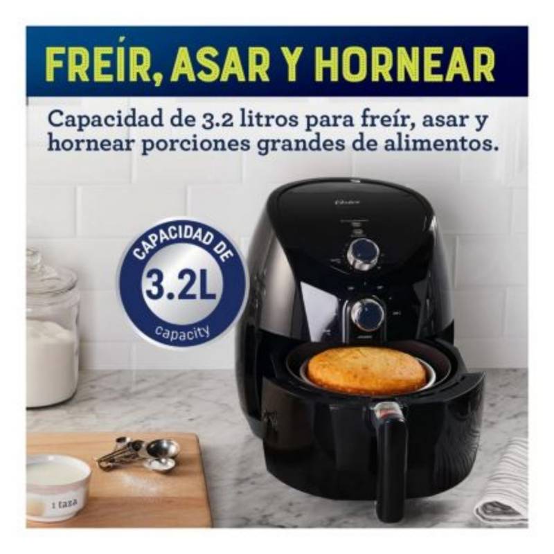 Freidora de aire Oster Bioceramic CKSTAF7601 3.2 l Negro Gollo Costa Rica