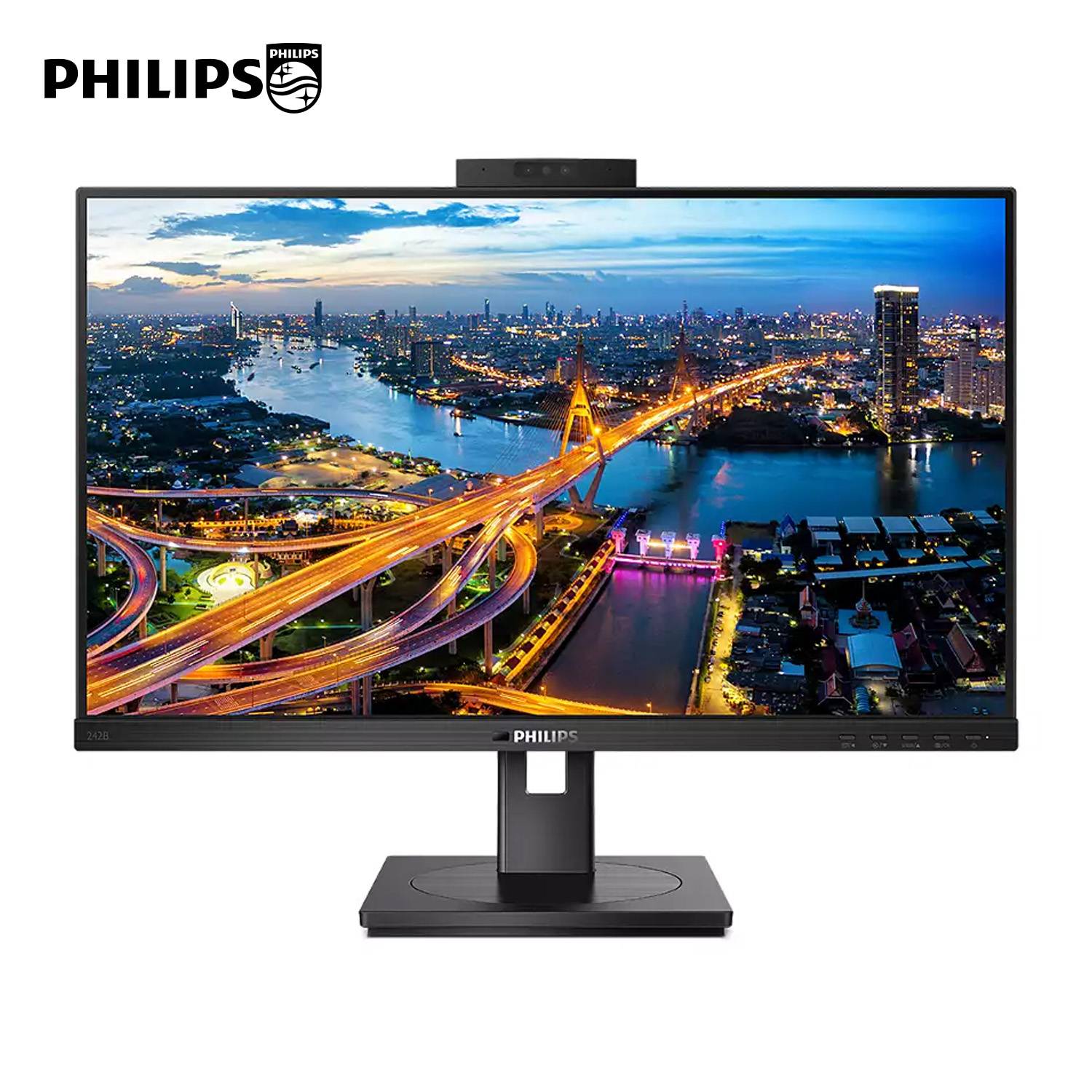 Monitor Philips 238 LCD FHD WEBCAM 242B1H. PHILIPS
