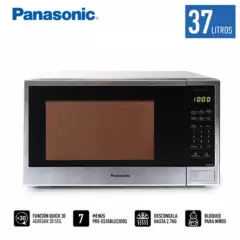 PANASONIC - Horno Microondas Panasonic 37Lt NN-SB646SRPK - Negro