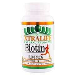 Biotin 10,000 mcg Xtralife - 60 Tabletas