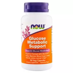 NOW - Glucose Metabolic Support - 90 Cápsulas
