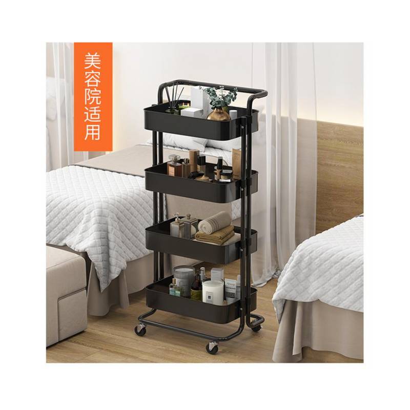 Estante organizador Gretail para cocina y comedor 4 niveles Negro