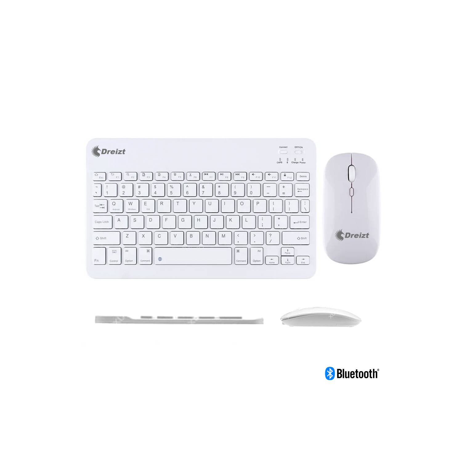 Kit Teclado Y Mouse Inalámbrico Bluetooth Multidipositivo Dreizt DT100 –  E-Bestprice