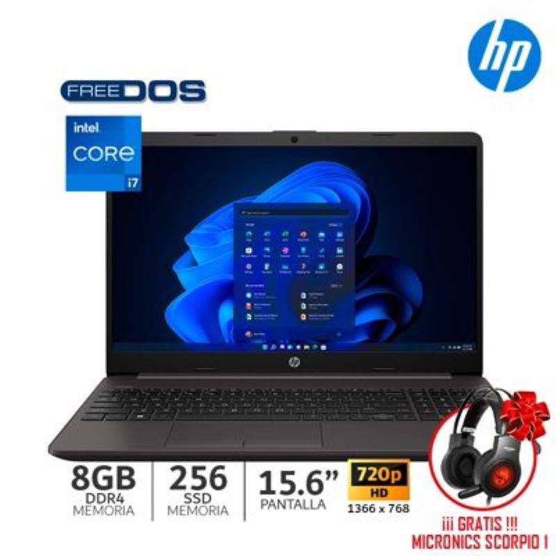 HP - Laptop HP 15-DY2057LA 15.6"  Intel Core i7 11° Gen 8GB RAM 512GB SSD 32GB W10H