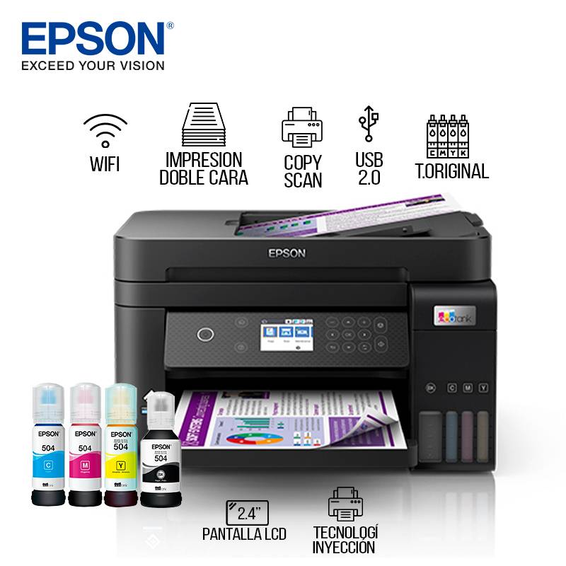 Impresora Multifuncional EcoTank L6270 Wifi EPSON