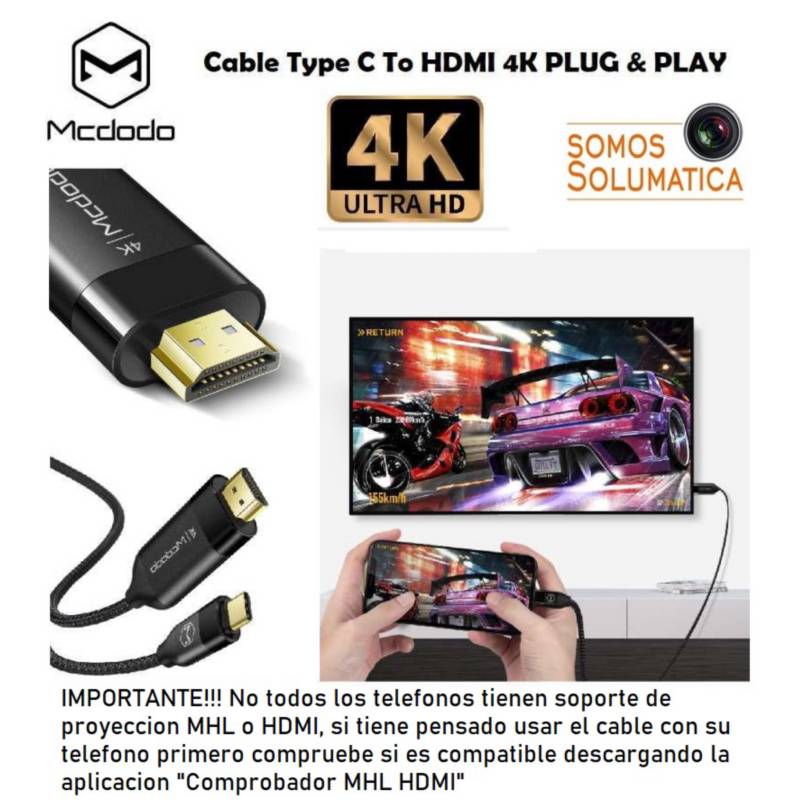 Adaptador universal de TV HD MHL Micro USB a HDMI Argentina