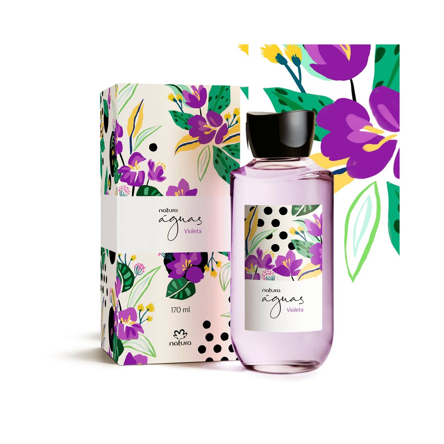 Aguas Campo de Violetas Colonia de Mujer NATURA 