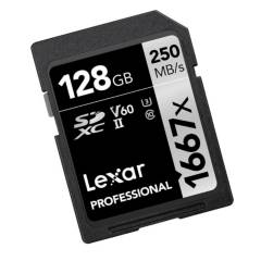 LEXAR - Memoria SD Lexar Professional 1667X 128GB SDXC UHS-II.