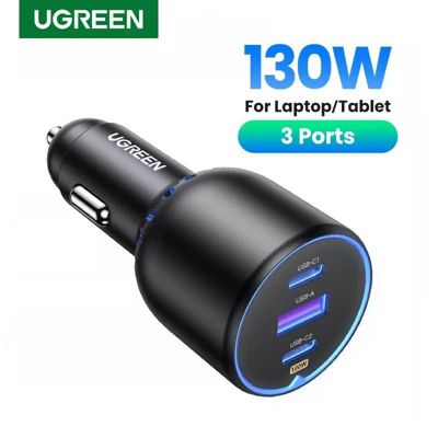 UGREEN Cargador de Coche USB, Adaptador Auto Carga Rápida Dual USB QC