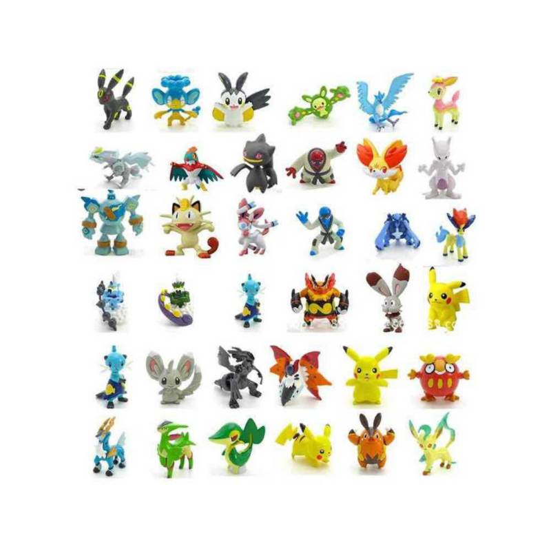 Conjunto De Figuras De Acción Pequeñas De Pokémon 144 Piezas