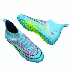 BLWOENS - Zapatillas para fútbol hombrede turf hightop para hombe-azul