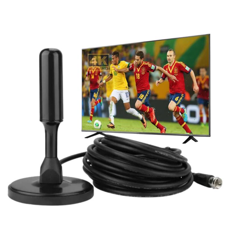 GENERICO Antena Hd Tv Digital Compatible Con Tv Portatil