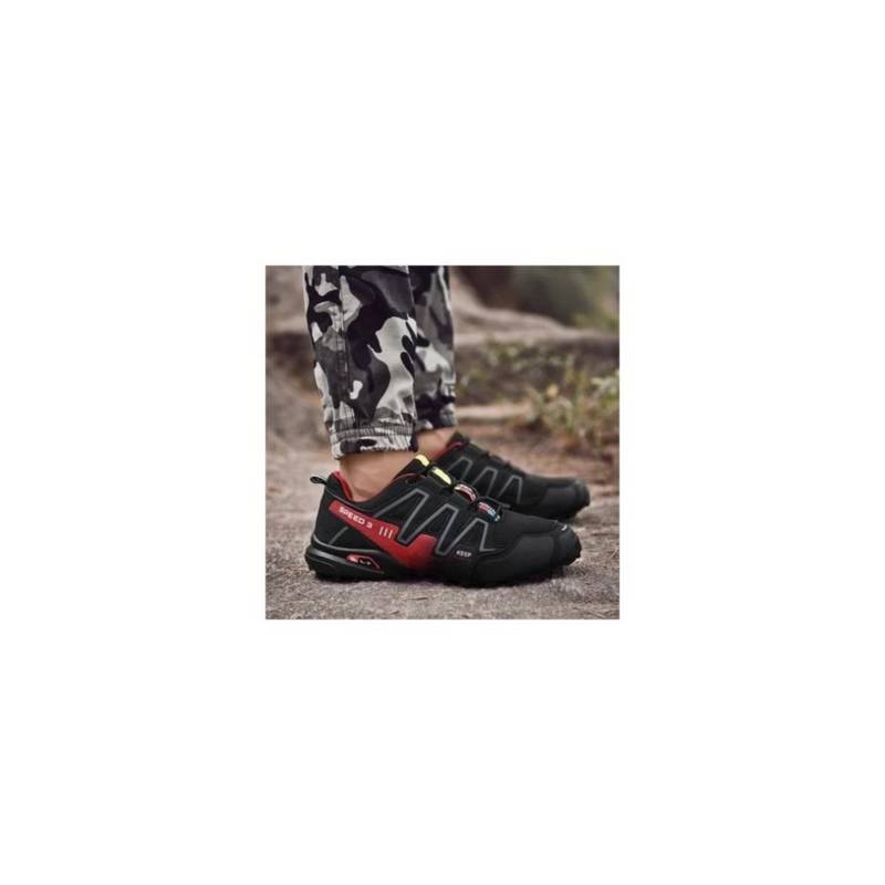 Zapatillas de para hombre-negro con rojo | falabella.com