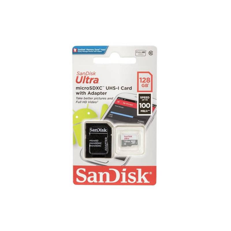 SANDISK - Memoria MicroSD Sandisk Ultra 128GB